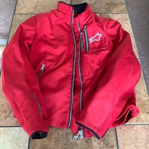 ALPINESTARS ⭐️ Red Riding Jacket (S) w/ built in armor